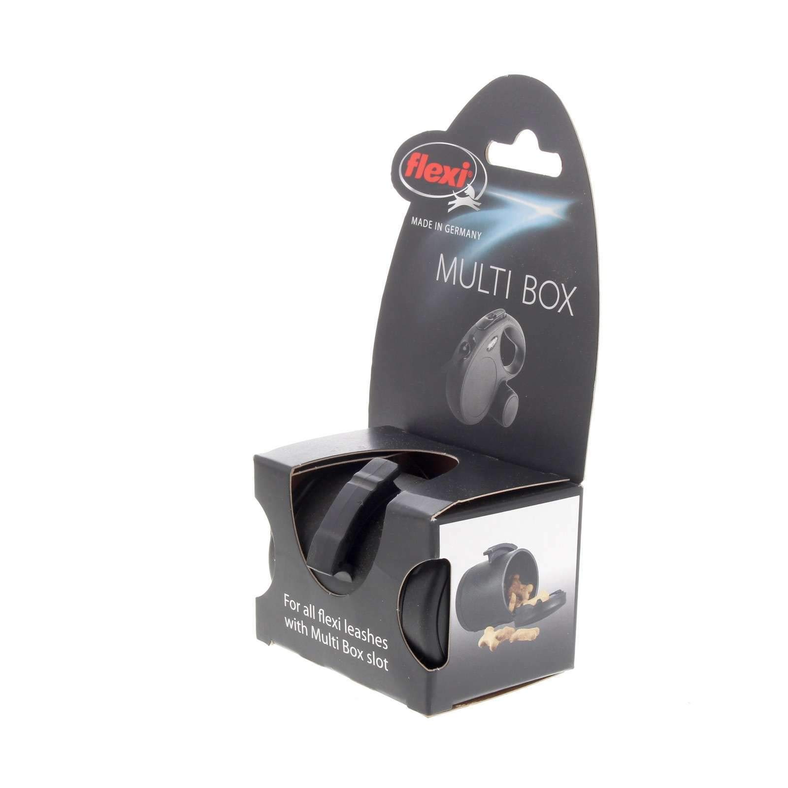 Flexi Multi Box for Treats or Waste Bags for Dogs Small Black - 6 Pack
