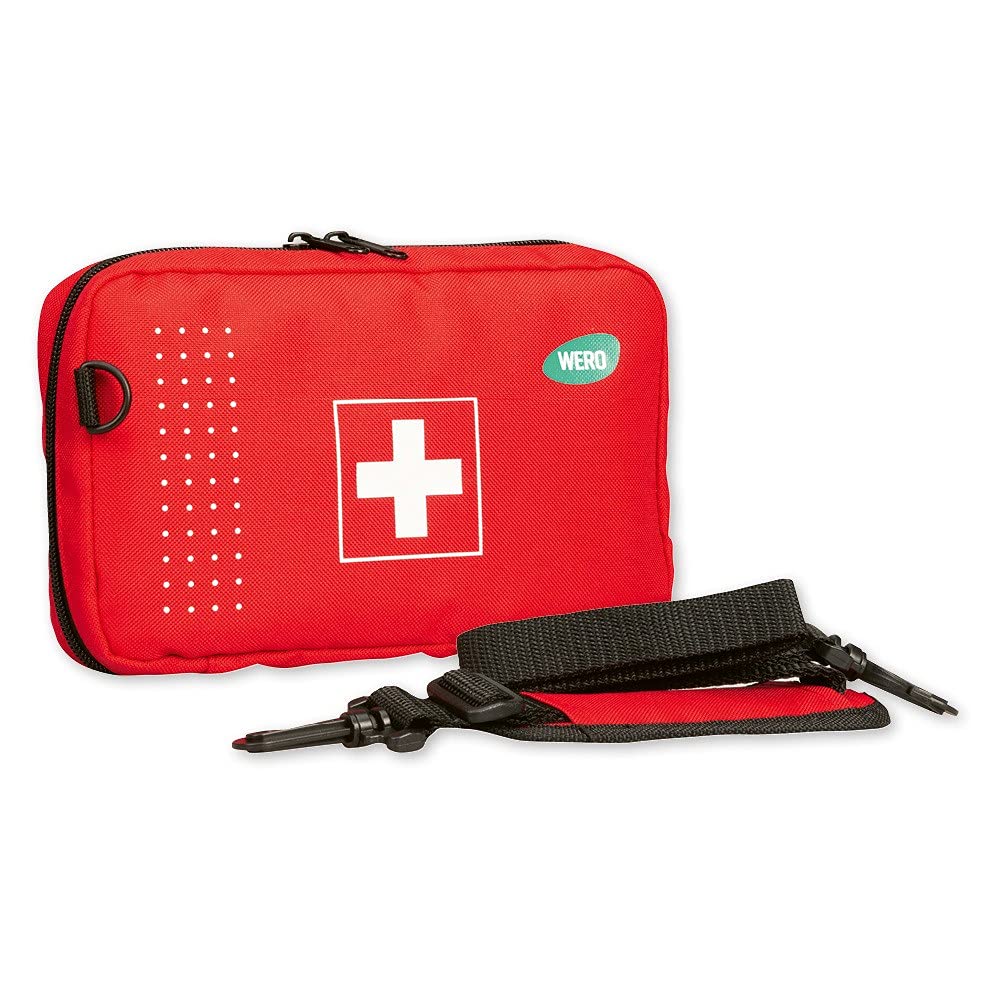 WERO Erste-Hilfe-Set Outdoor „On-Tour" | Kompaktes Notfallset, Für Outdoor, Wandern & Reisen, Robust, übersichtlich sortiert, Rundum-Reißverschluss & Tragegriff