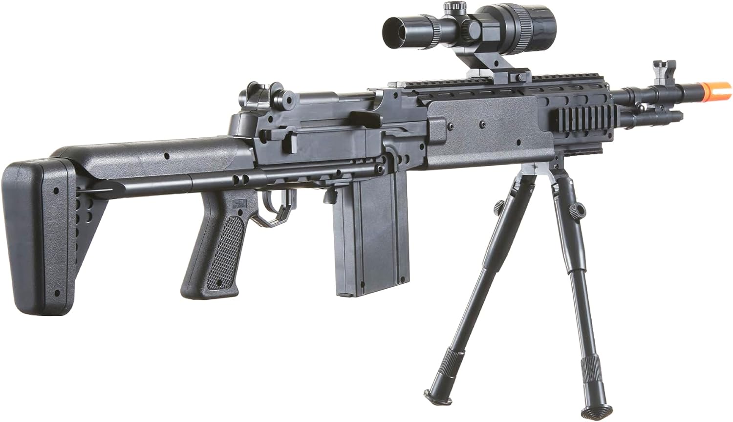 Goldenball P1160 Airsoft Spring Sniper Rifle and Pistol Kit with Laser and Flashlight