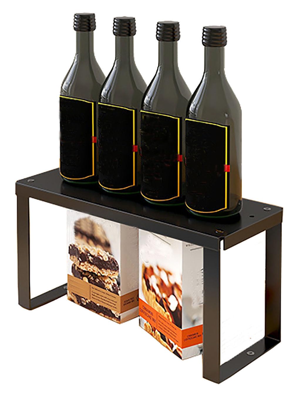 YunNasi Estante en Acero Inoxidable Estante Organizador de Cocina para Almacenamiento de Cocina Almacenamiento de Baño Organizador de Maquillaje Organizador de Armario (S:30 x12x15cm, 1 Unidad)