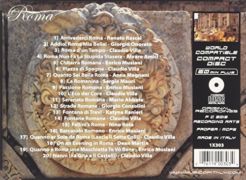 Roma le Piu Belle Canzoni Romane (Box)