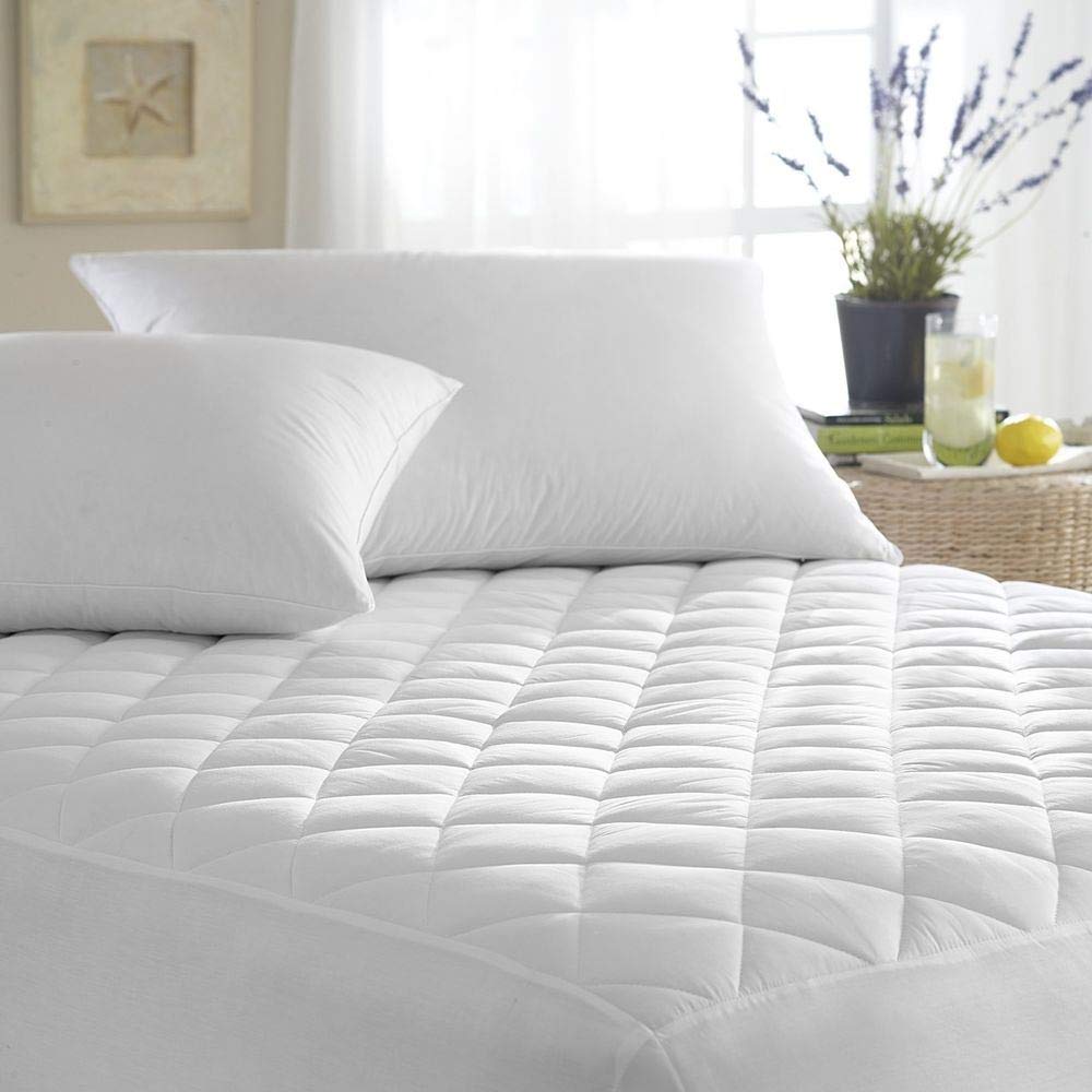 Luxury Hypo-Allergenic PERCALE COTTON RICH Quilted Fitted Mattress Protectors Single
