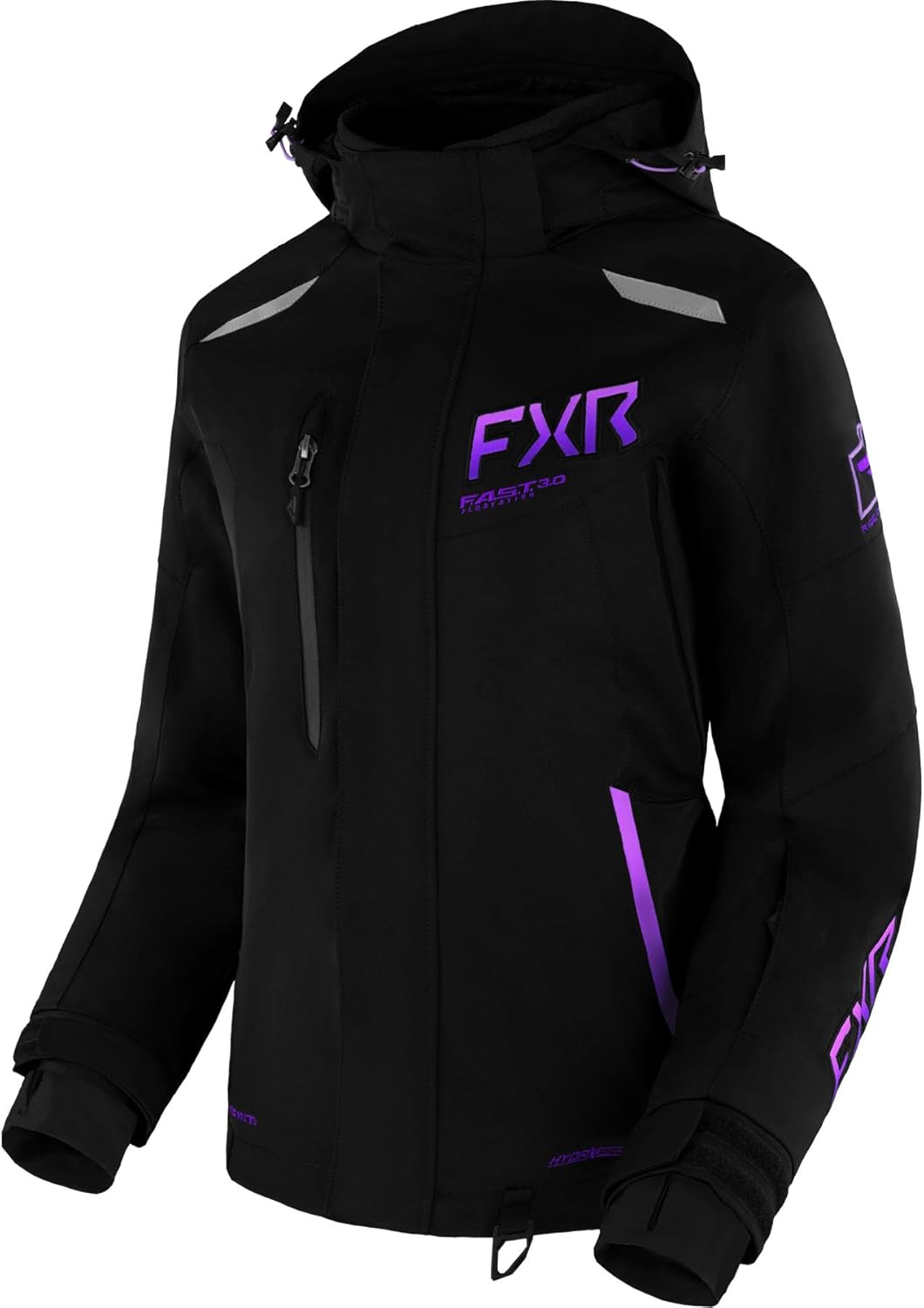 FXR Women's Renegade FX Jacket (Black/Purple Fade - Size 10)