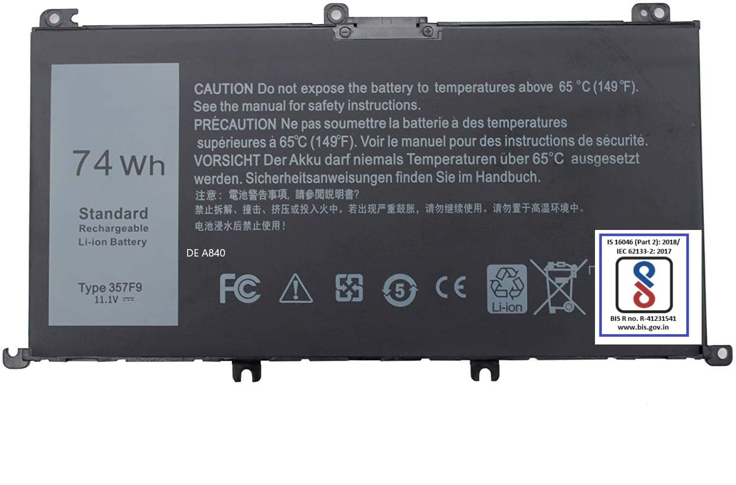 Laptrix 74Wh Type 357F9 71JF4 Battery Compatible with Dell Inspiron 15 7557 7567 7566 7759 15 5576 5577 INS15PD Series 15-7559 0GFJ6 P57F 071JF4 0357F9 6 Cell 11.1V 11.4V Li-ion Laptop Battery (B09N39XY9V) Amazon Price History, Amazon Price Tracker