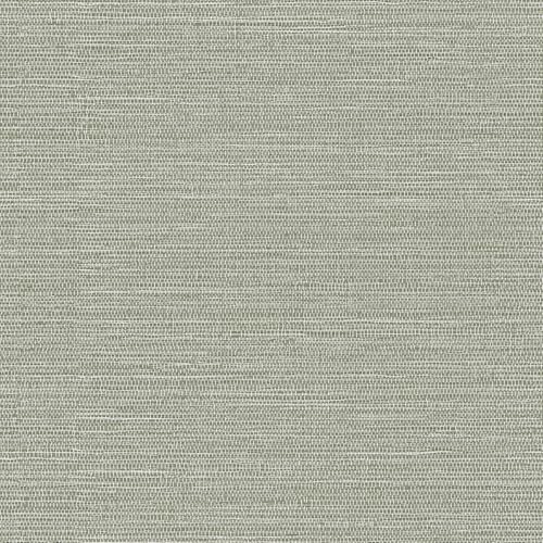 Aitakatta Papel pintado texturizado de tela sintética marrón y verde, papel tapiz autoadhesivo de tela de lino texturizada, papel de contacto para decoración del hogar, armario y dormitorio (A00082D