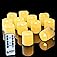 Homemory 400+ Hour Remote Control Candles, 2/4/6/8H Timer LED Votive Candles, Battery Operated Tea Lights in Warm White for O