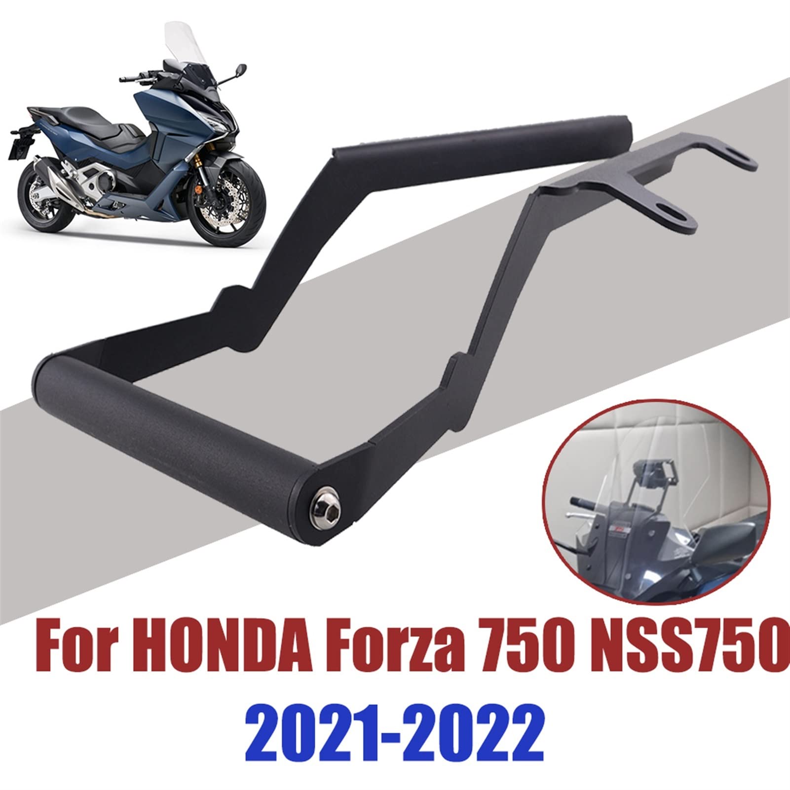 KASULER Akcesoria motocyklowe uchwyt do nawigacji w telefonie komórkowym telefon GPS stojak na talerze, dla Forza 750 FORZA750 NSS750 NSS 2021 Uchwyt na telefon motocyklowy