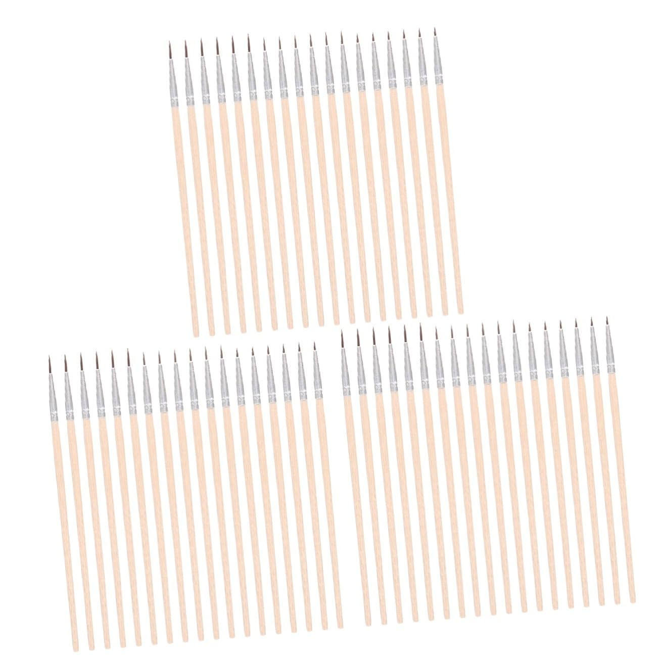NUOBESTY 180piezas Pinceles De Detalle para y Óleo De De Portátiles Mango De Nailon para