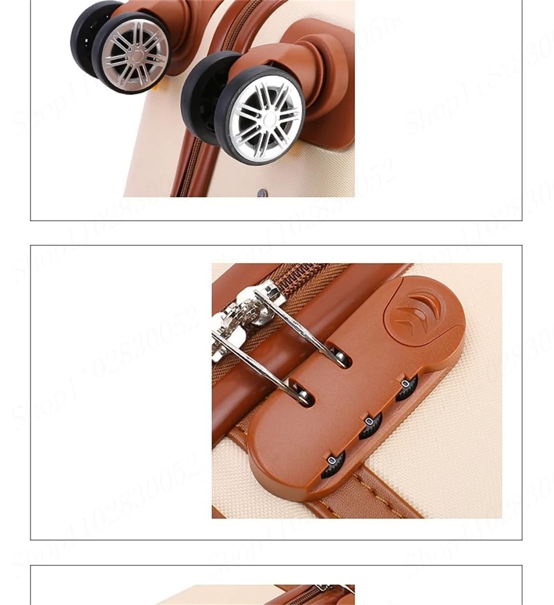 Bagagli Vintage Universale Ruota Trolley Borsa Maschio Password Valigia Femminile Bagagli di Grandi Dimensioni Bagagli Rotolamento, E, 22"