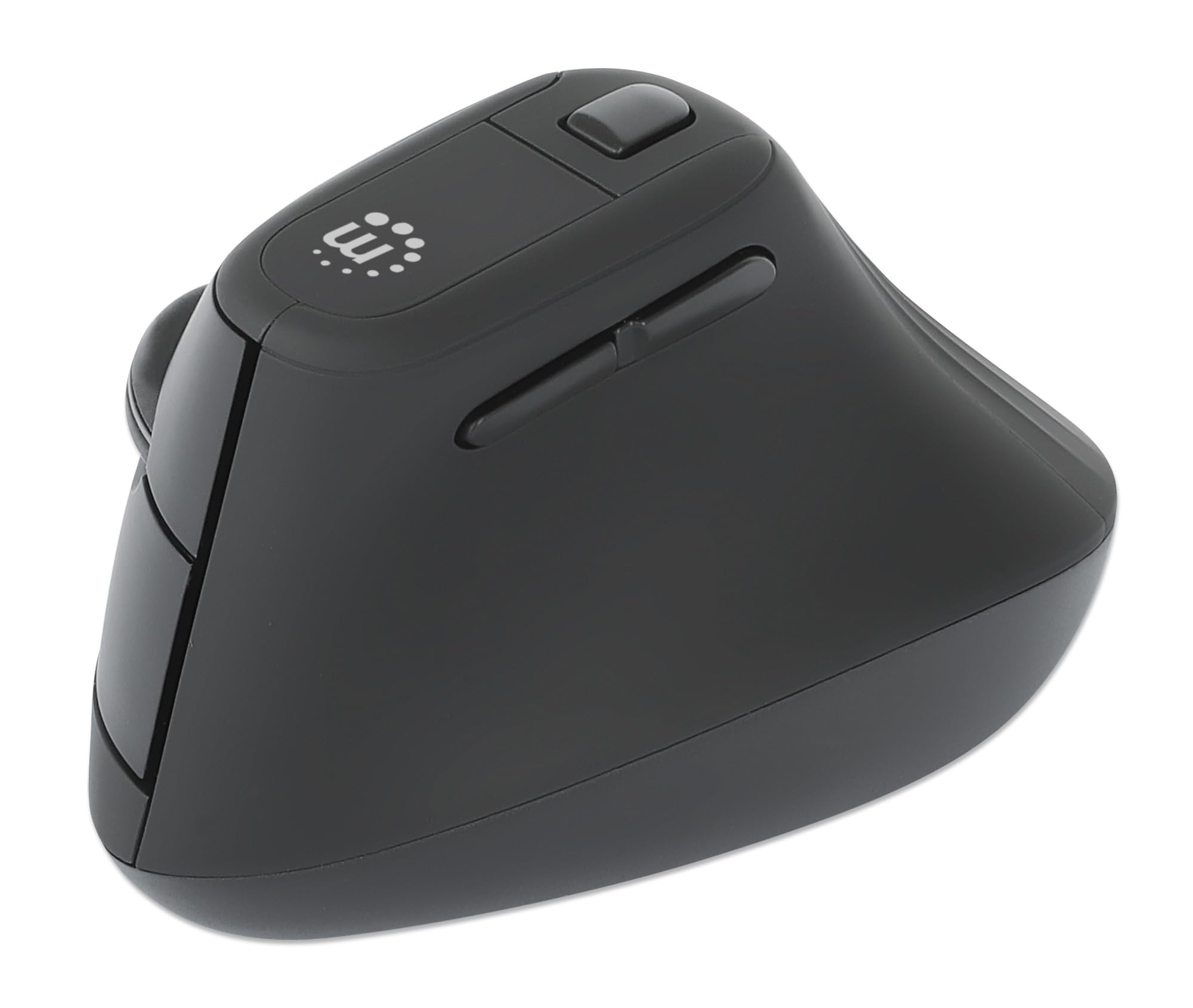 MANHATTAN Ergonomiczna pionowa mysz bezprzewodowa USB-A czarna