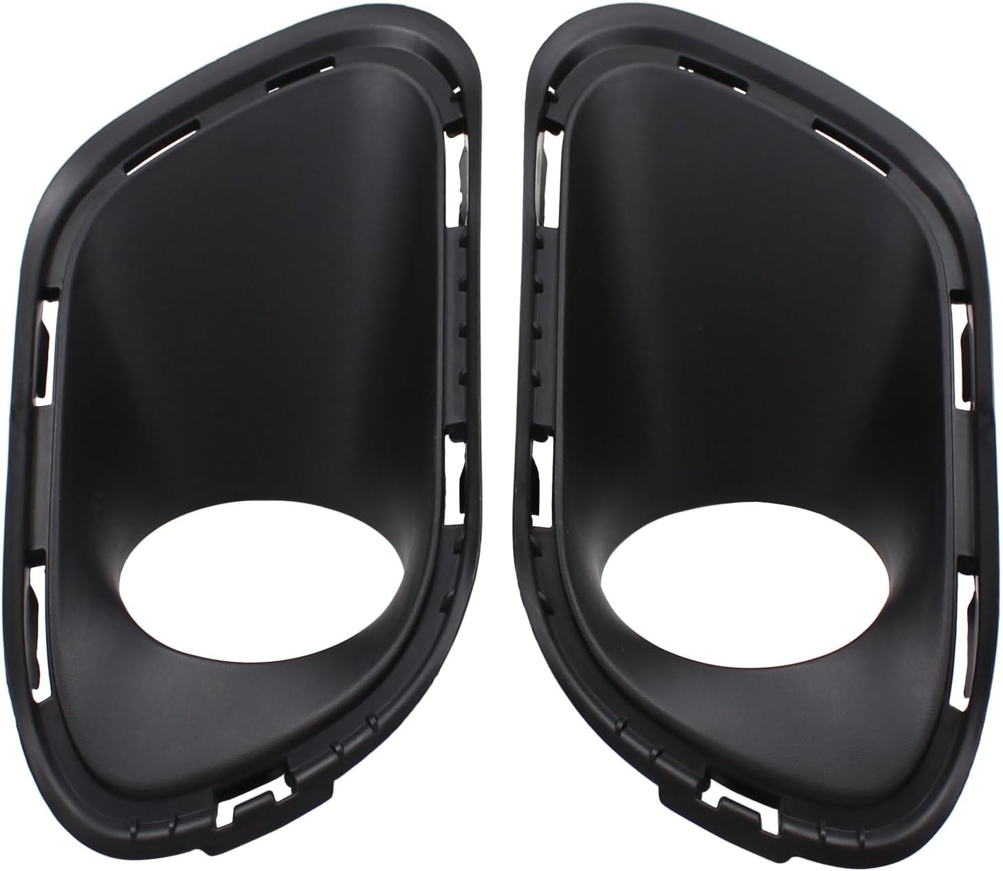 ApplianPar Front Left and Right Side Bumper Fog Light Lamp Cover Bezel for Jeep Cherokee Trailhawk AWD 2014-2018