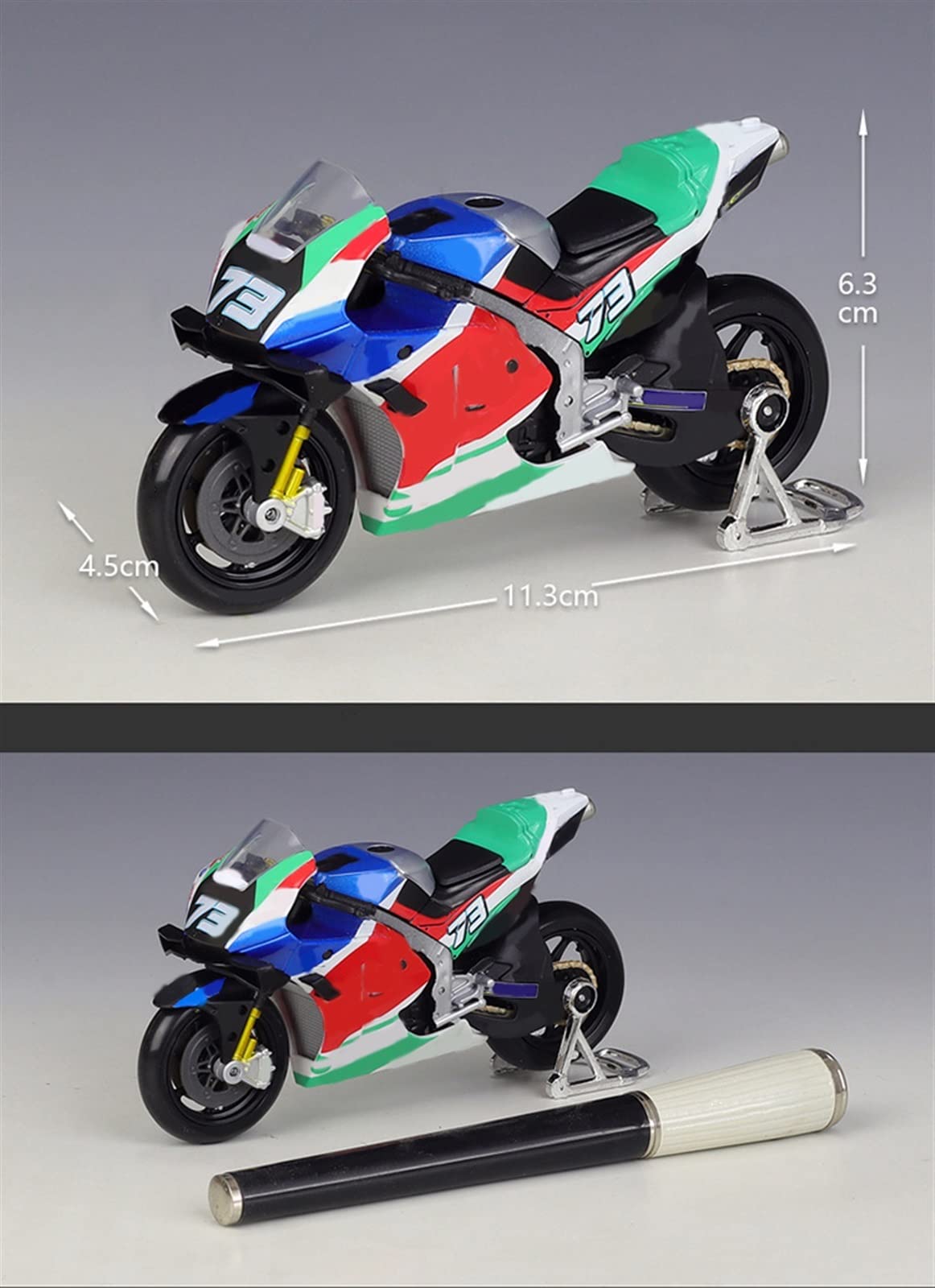 Modello Per Honda RC 213 V GP 2021 Moto Desktop Modello Di Display Diecast In Metallo Giocattolo 1/18(With retail box)