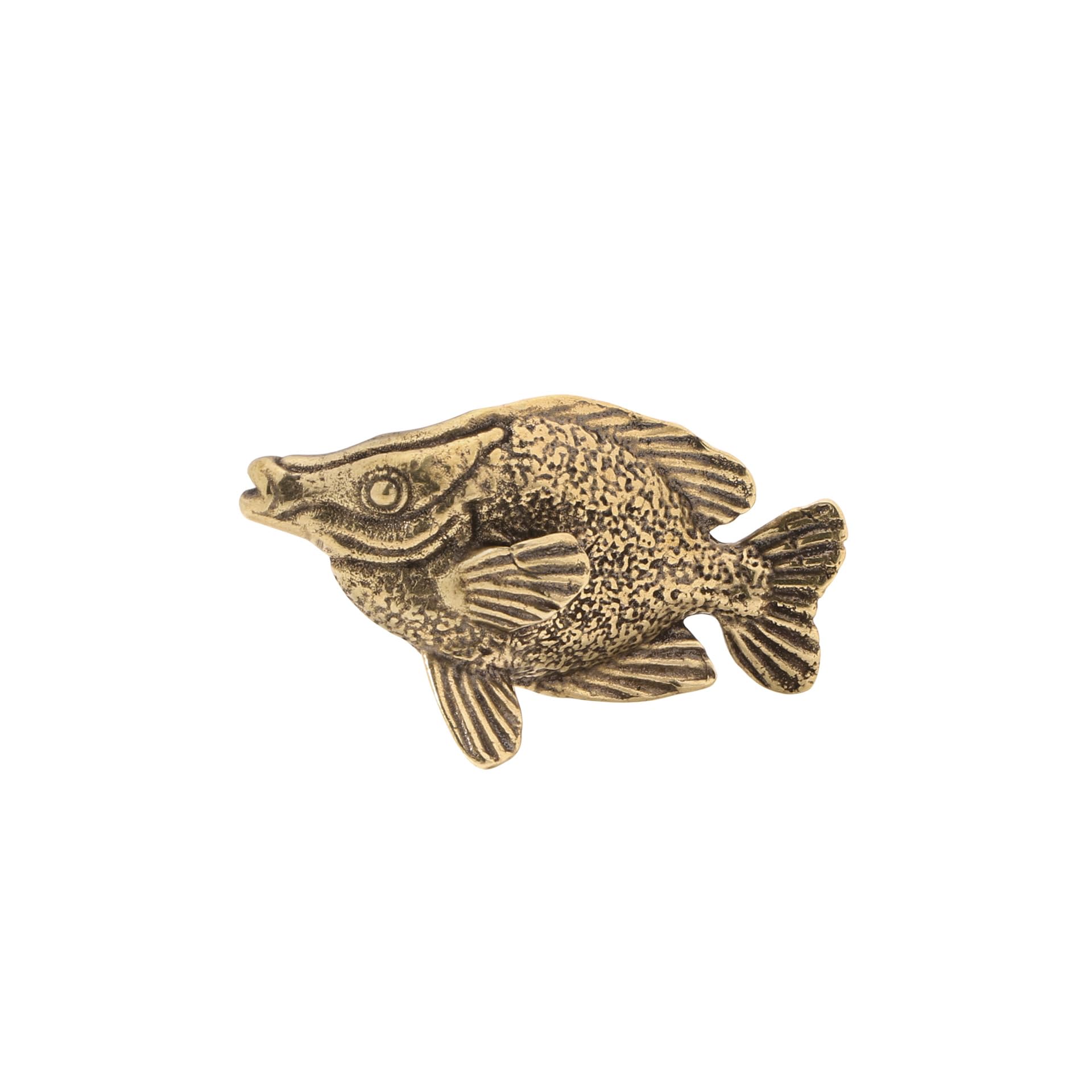 NGDFGR Brass Marine Animals Foxfish Miniature Statue,Metal Realistic Magnificent Foxface Sculpture Desktop Ornament Home Bonsai Micro Landscape Decr Accessories