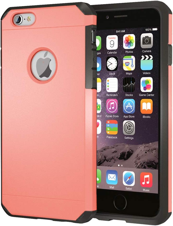 iPhone 6 / 6s Case, ImpactStrong Heavy Duty Dual Layer Protection Cover Heavy Duty Case for iPhone 6 / 6s (Coral)