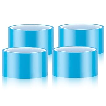 Gartful Resin Tapes for Jewelry - 1IN x 65FT, Seamless Sticky Paper Tape for Epoxy Resin Molding, Traceless Tape for DIY Craft, Making River Table, Jewelry Metal Hollow Frame Bezel, Pendant - 4Rolls