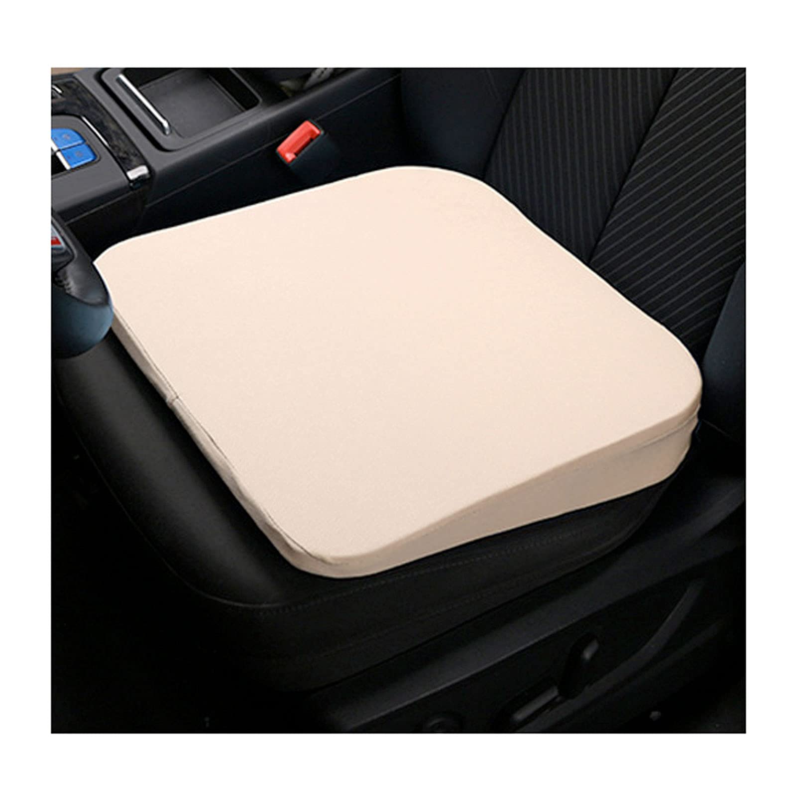 gaoxiao Car Cushions for Driving,Thick Seat Cushion Professional learner driving license Car Cushion with Non-Slip Cover Breathable Sweatproof -for Desk Chair Car Seat(Color:Beige)