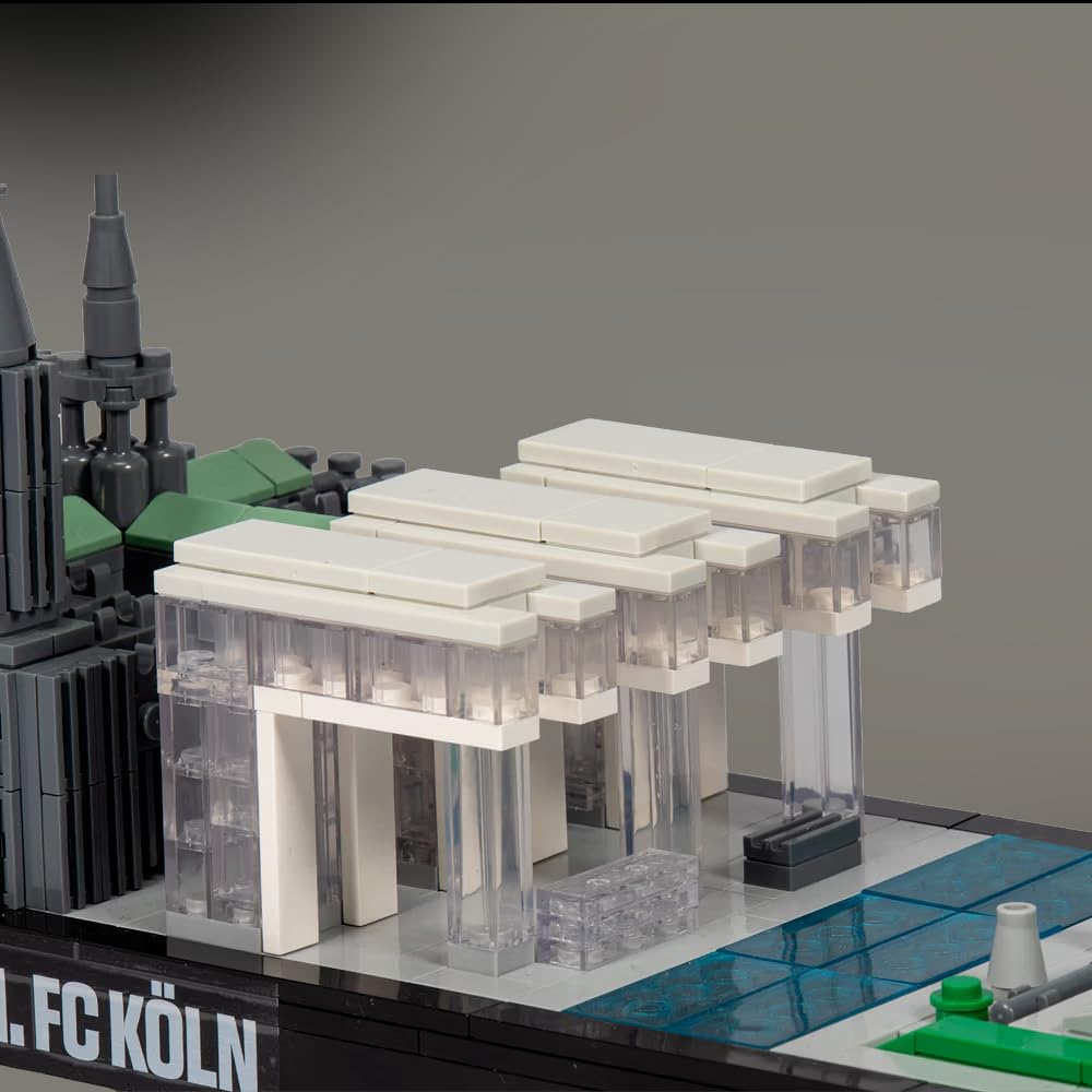 1. FC Köln Skyline Bausatz – Offizieller Fanartikel – Köln Skyline Modell zum Selberbauen – Fußball Fan Geschenk – 3D Modellbausatz für Erwachsene & Fans
