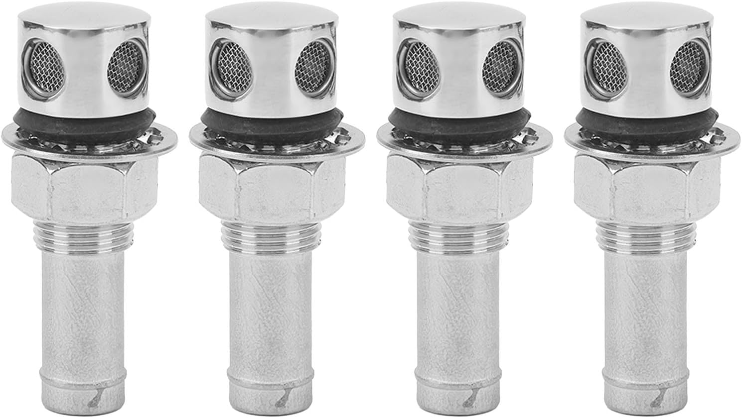 316 Stainless Steel Marine Grade Fuel Gas Tank Vent, Boat Gas Fuel Vent, Kuuleyn 4PCS Marine Fuel Gas Tank Vent Stainless Steel 316 Straight Boat Fuel Vent for 5/8inch Hose