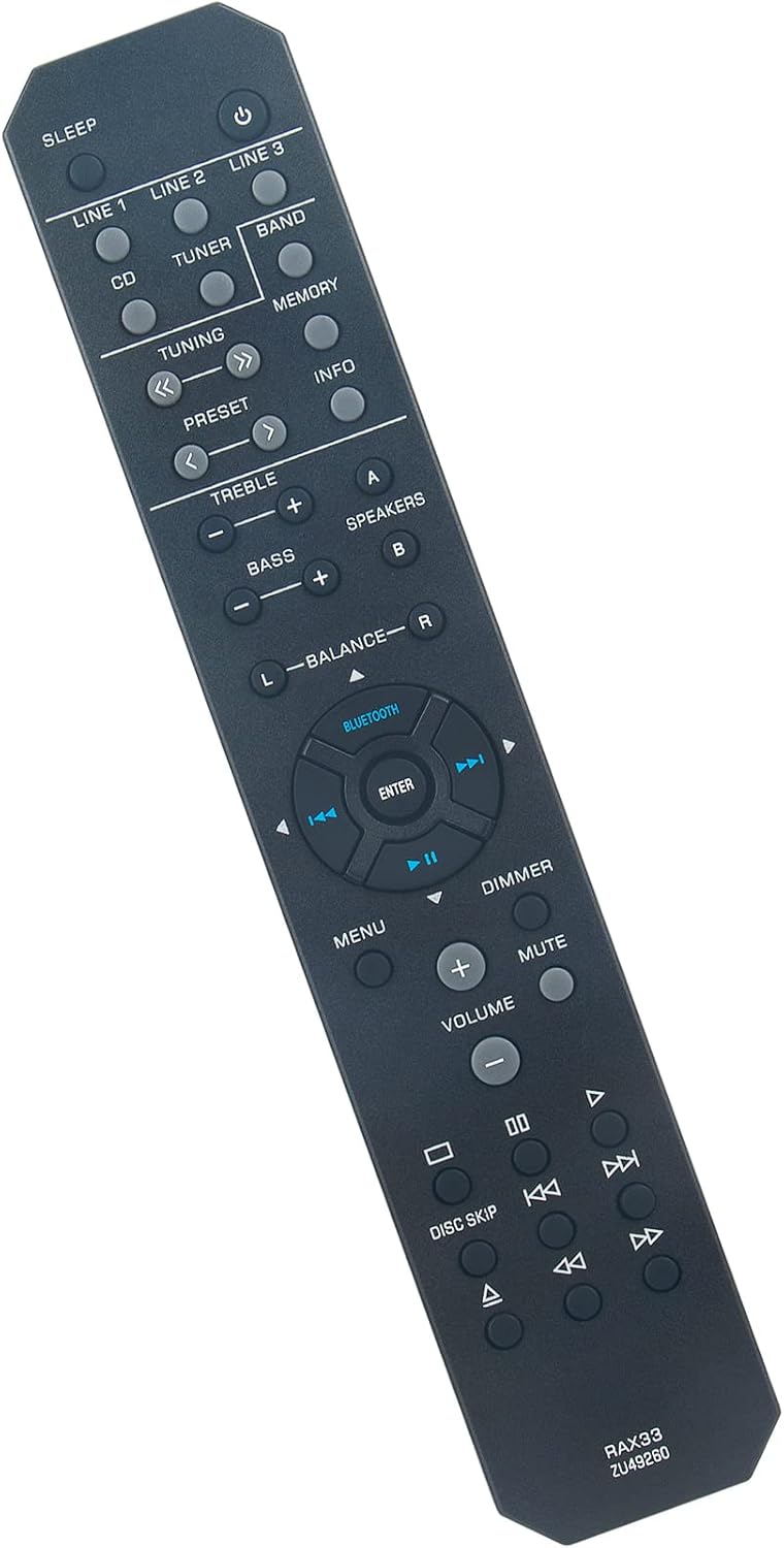 RAX33 ZU49260 Replacement Remote Applicable for Yamaha Stereo Receiver image 3