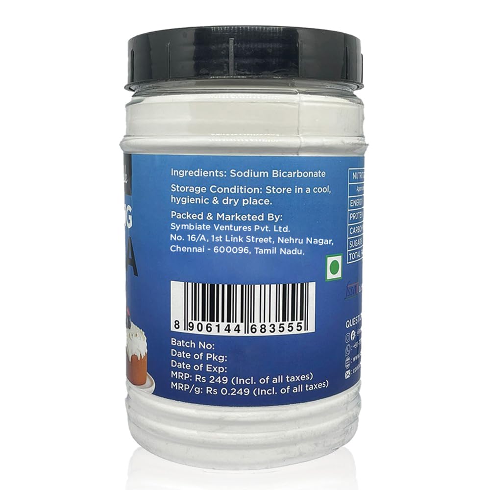 The Select Aisle Baking Soda - 1kg [For leavening| Raising agent| Gluten-free| For making cakes, muffins, pizza and bread| Double acting | Baking ingredients ] - Image 3 thumbnail