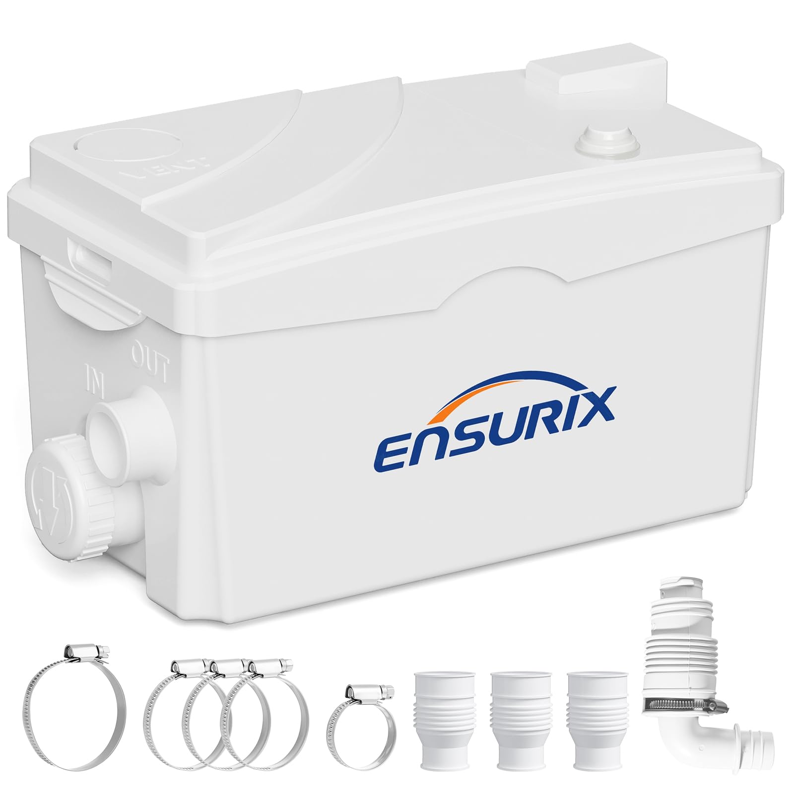 Photo 1 of Utility Sink Pump, 1600 GPH Drain System 500 W Under-Basin Gray Water Unit for Laundry & Kitchen, 23 FT Lift Sink Pump with Check Valve & Odor Filter