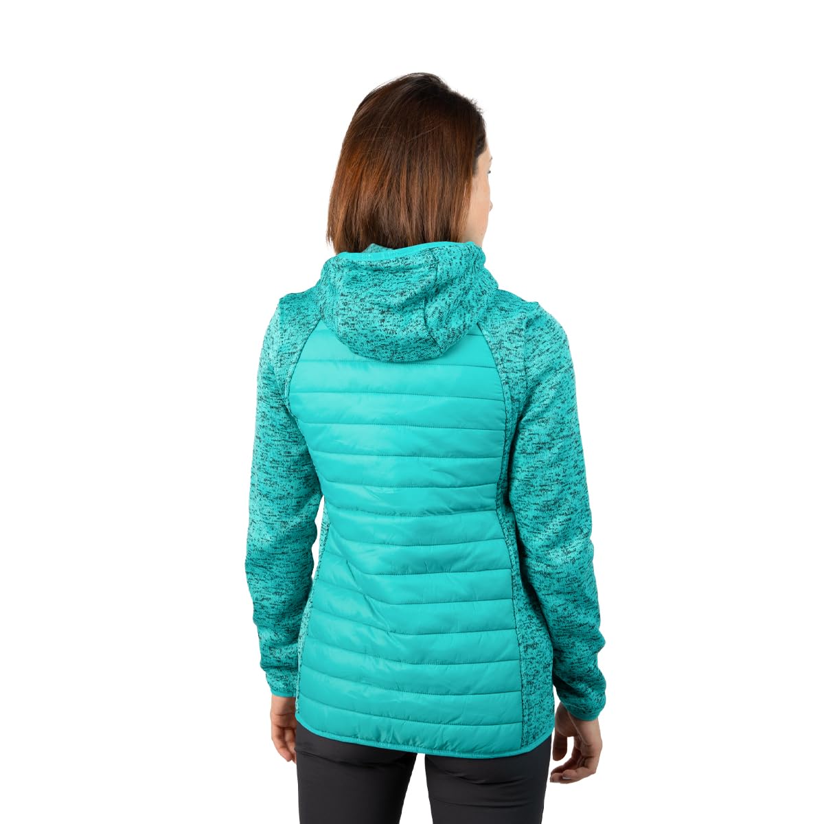 Izas Noya W Chaqueta de Mujer para Invierno Resistente al Viento y Lluvia. Abrigo Acolchado con Polar Térmico Transpirable y Bolsillos para Deporte, Senderismo y Frío. Color Rojo
