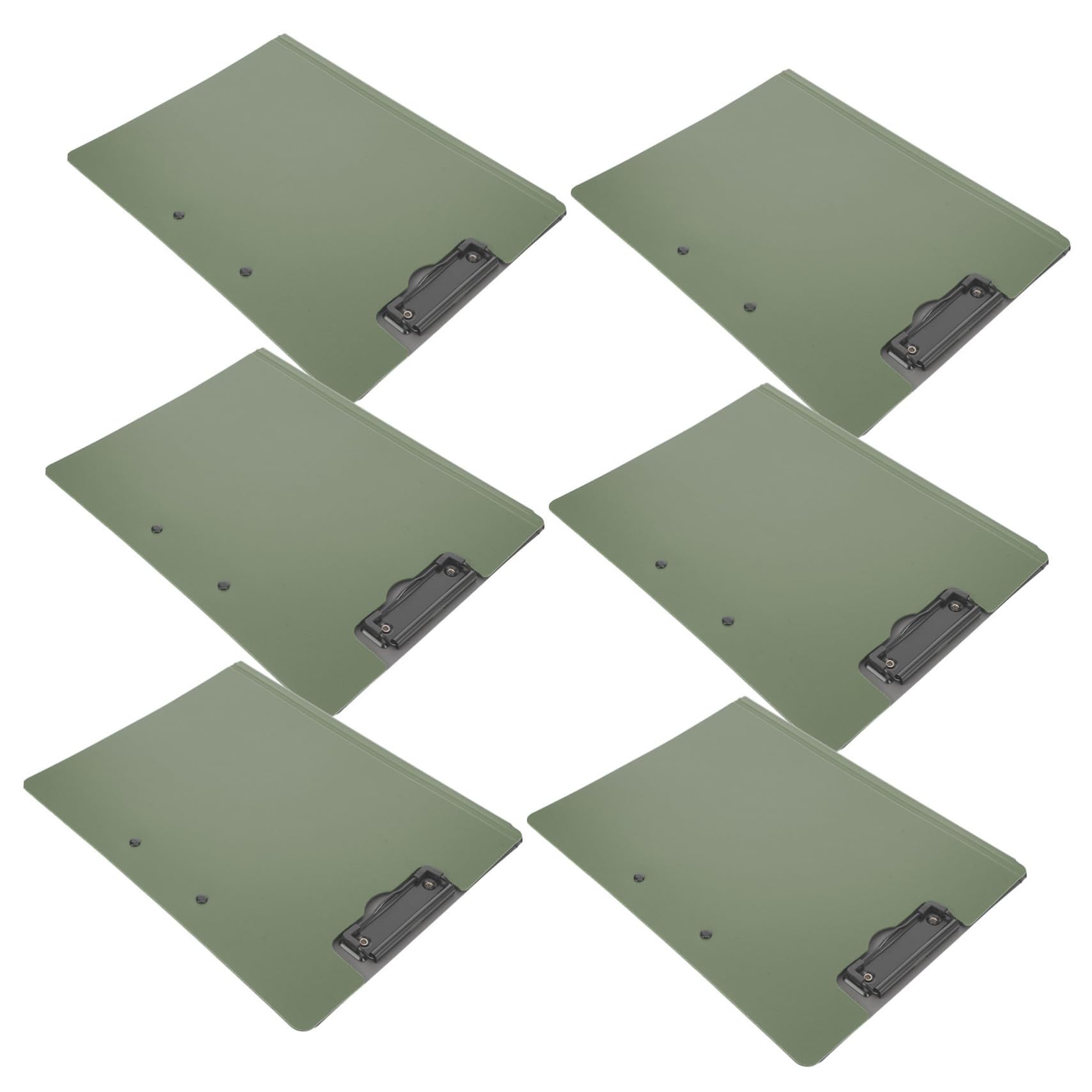 Porte-bloc A4 Pliable 6 Pièces en Plastique avec Clips