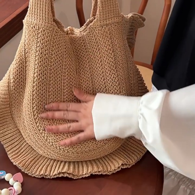Bolso de Playa de Crochet para Mujer miniatura 7