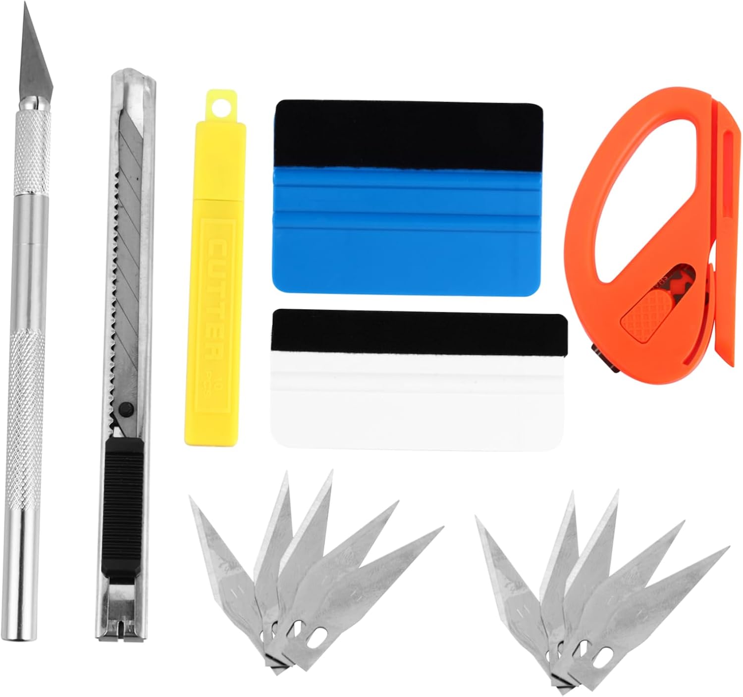 Automotive Film Application Kit Car Sticker Installation Tools Vinyl Wrap Tool Felt Squeegee Paint Scraper