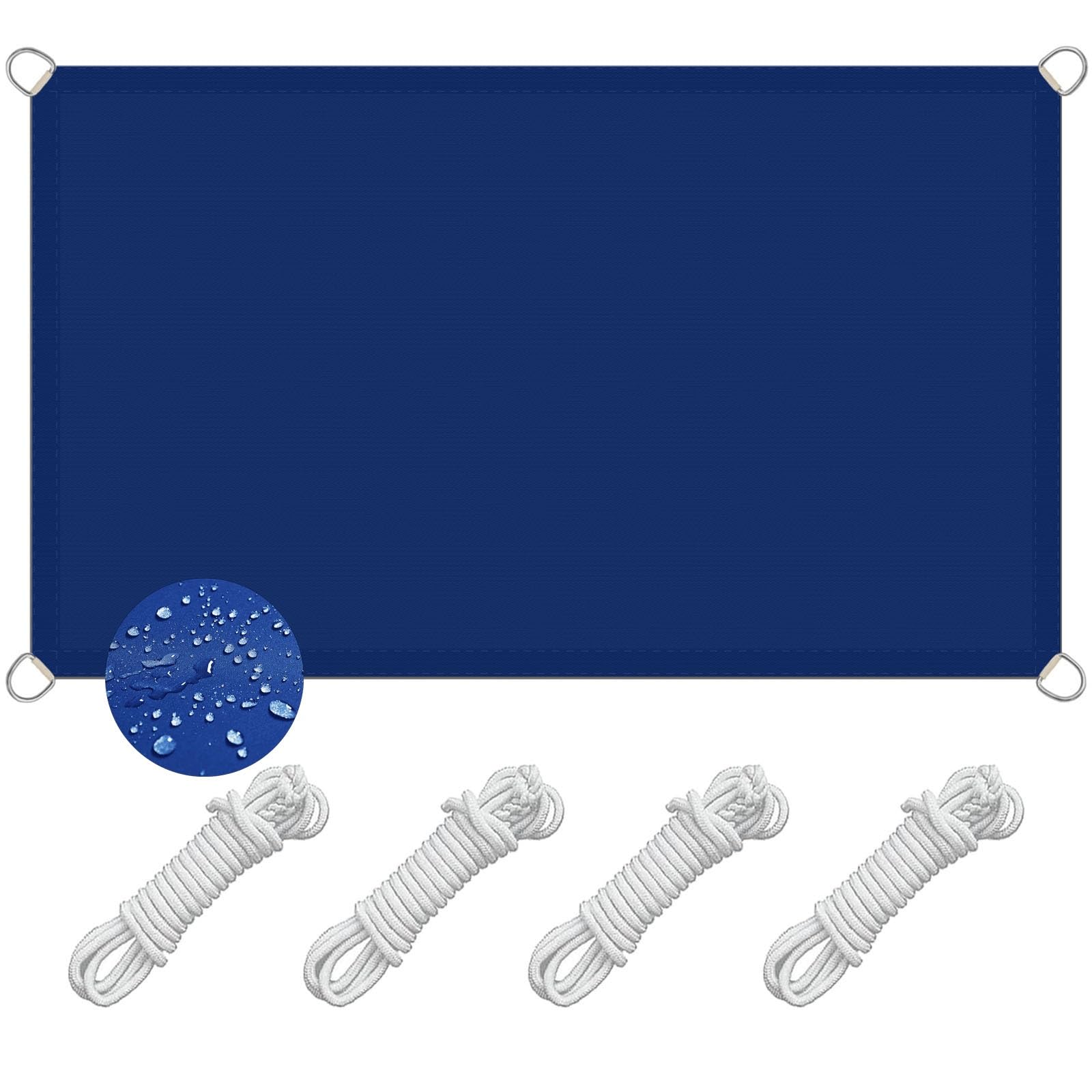 Voile d'ombrage anti-UV 2.5 x 3.5 m pour une fraîcheur maximale