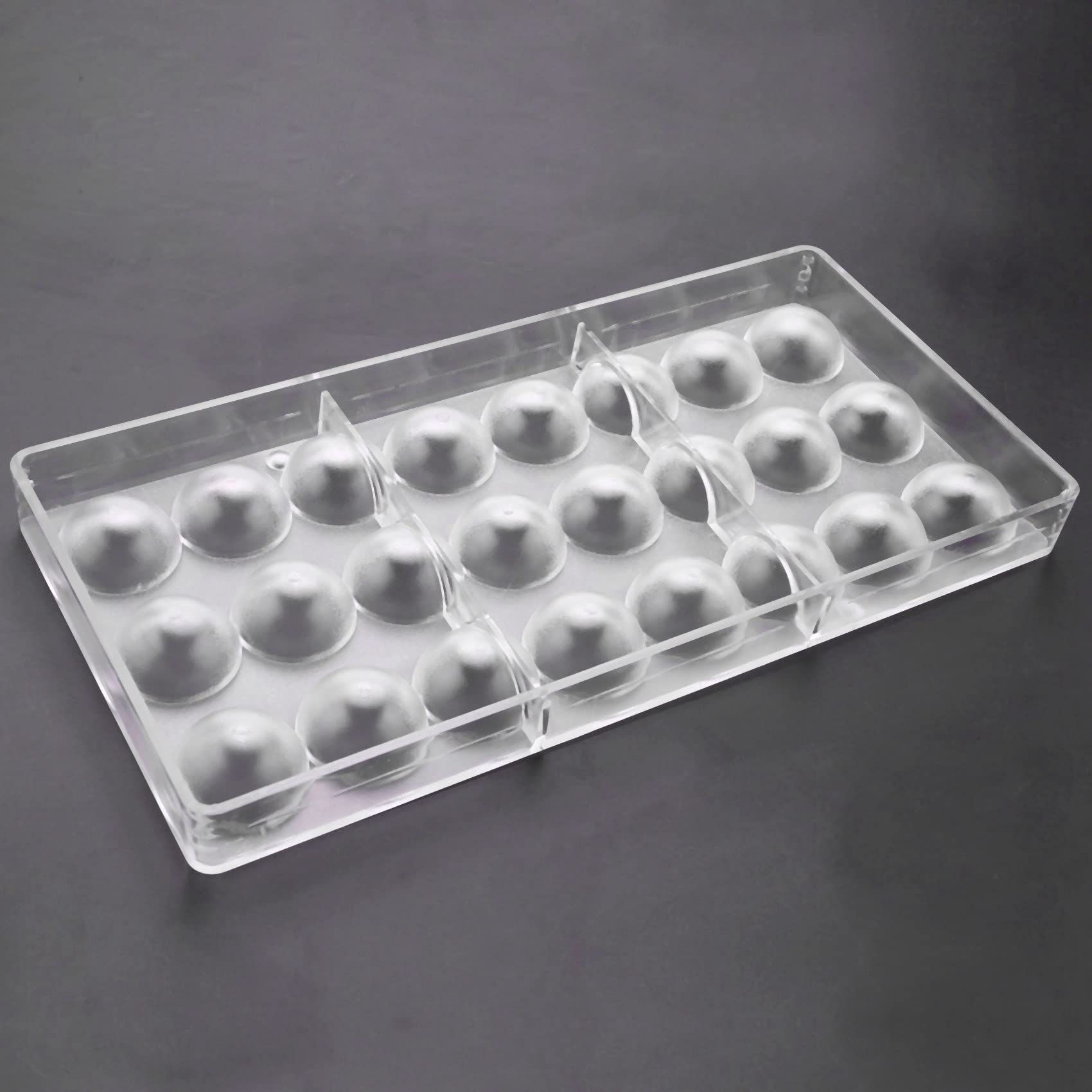 DAZLOR 10X 24 LöCher Halb Schokoladen Form Polycarbonat Schokoladen Riegel Form Halb SüßIgkeiten Hersteller Form Back Formen