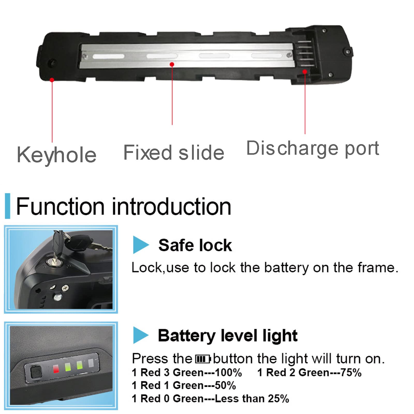 Amazon | 充電器付き 電動自転車のバッテリー 36V10AH 36V17.5AH
