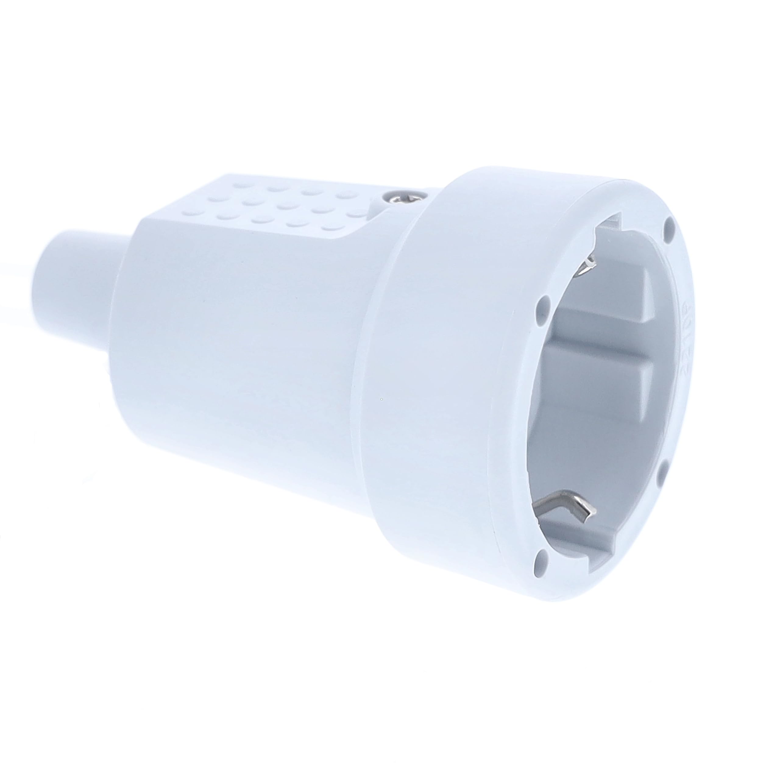 as - Schwabe- Acoplamiento (PVC, sección transversal máx.: 1,5 mm², 230 V, 16 A), color gris.