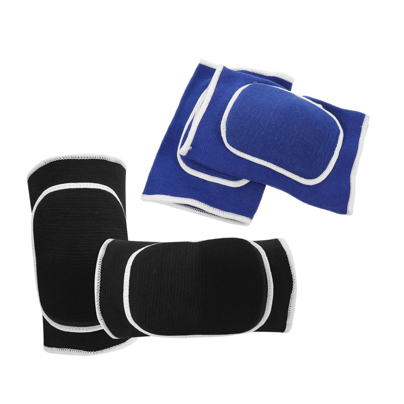 ifundom Thick Sponge Knee Pads 2 Pairs Comfortable for Basketball Football Volleyball Skating Men's Braces Daily Exercise