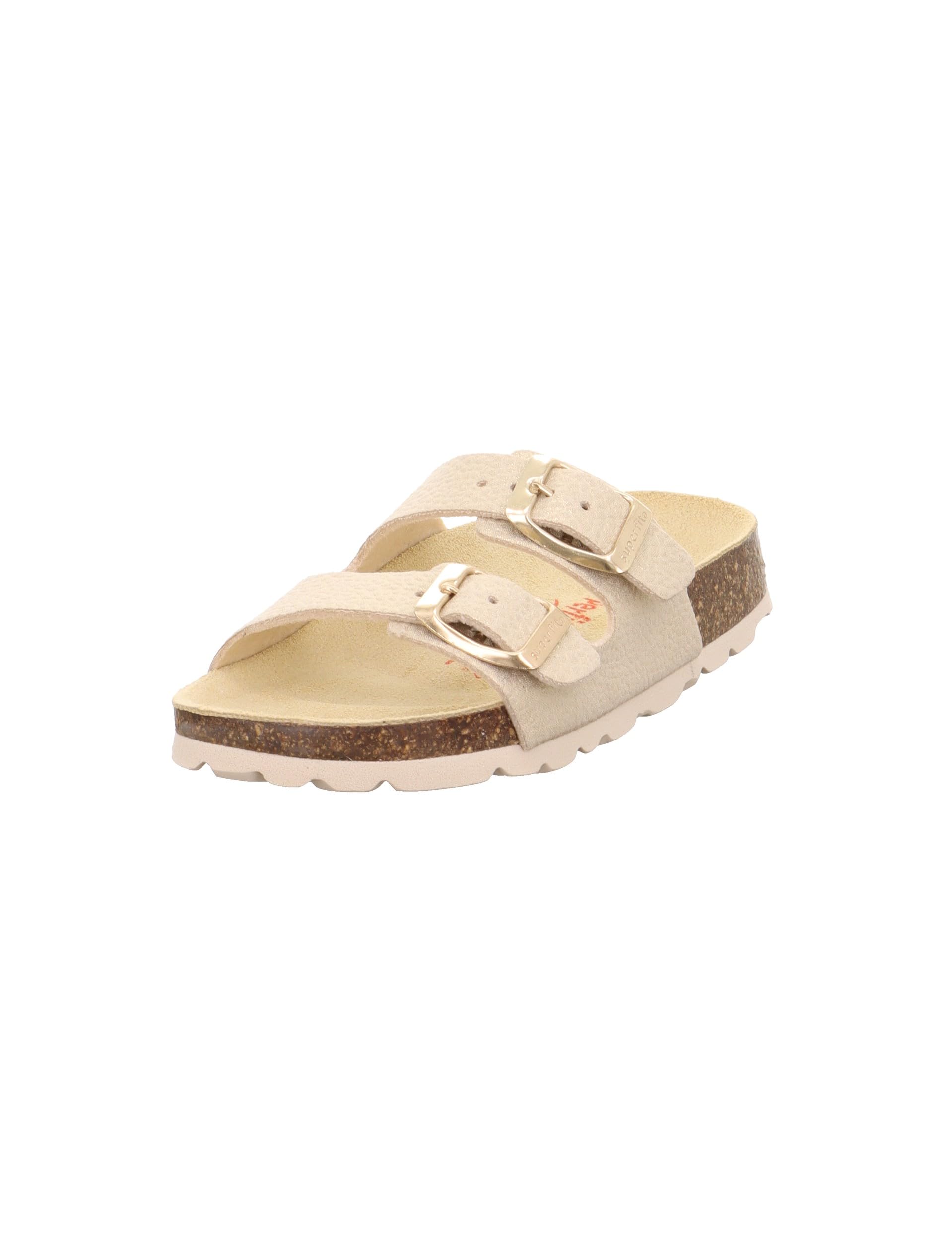 Superfit Girls' Footbed Slippers, Gold 9700, 7.5 UK Child