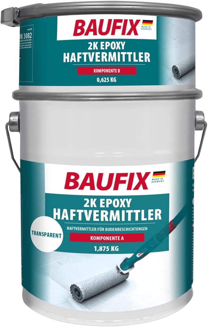 BAUFIX 2K Epoxy Haftvermittler transparent, 2.5 kg, Haftgrund, für ...