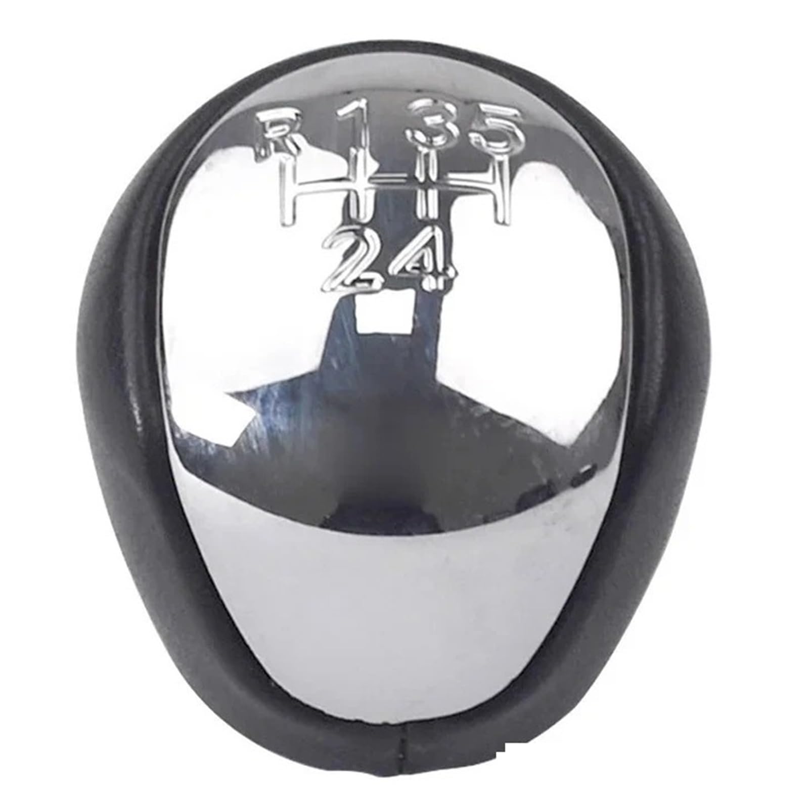 SAUANMNKTP Gearshift Knob for Hyundai for Elantra for I30 2008-2012 Gear Shift Knob Lever Shifter Head(Chrome 5 Speed)
