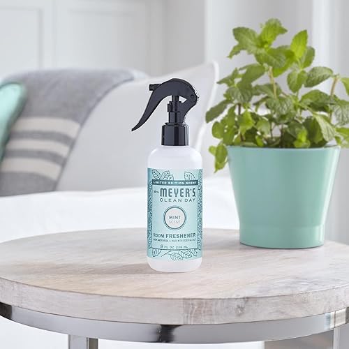 Miniatura 7 de Mrs. Meyer's Room and Air Ambientador en aerosol, botella en aerosol sin aerosol con aceites esenciales, edición limitada, menta, 8 onzas líquidas,