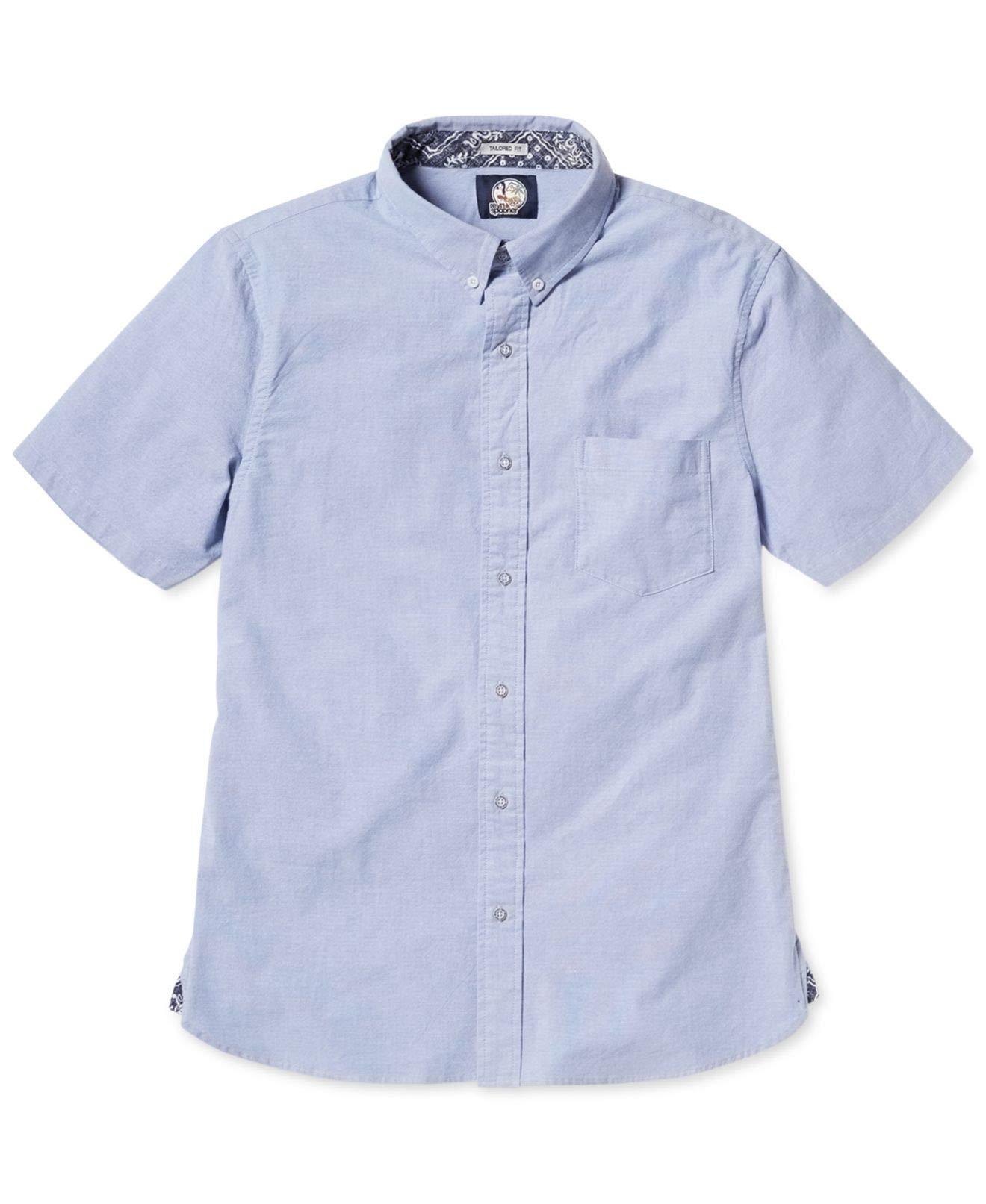 Reyn SpoonerMen's Tailored Fit Stretch Oxford Shirt Button Down Shirt