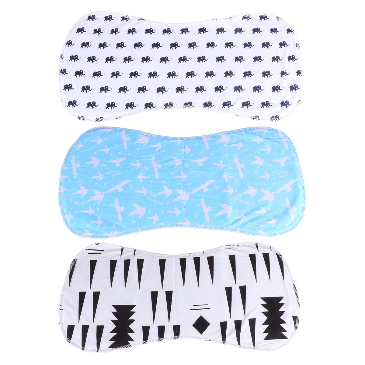 F FABOBJECTS® 3pcs Baby Burp Cloth Baby Burping Cloths Paños para Eructos De Bebe Burping Cloths for Babies Cloth Bibs Burp Cloths Burp Pads Baby Bibs Spit Towel Milk Spit up Rags Cloth Doily-image-42