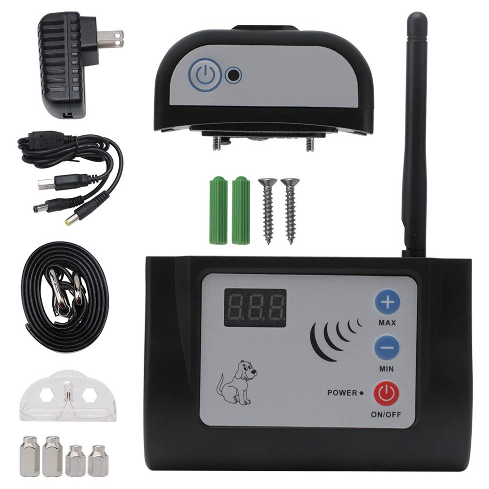 2IN1Wireless Pet Collar Dog Shock Training Collar Waterproof Rechargeable Remote Control Wireless Electronic Pet Fence System