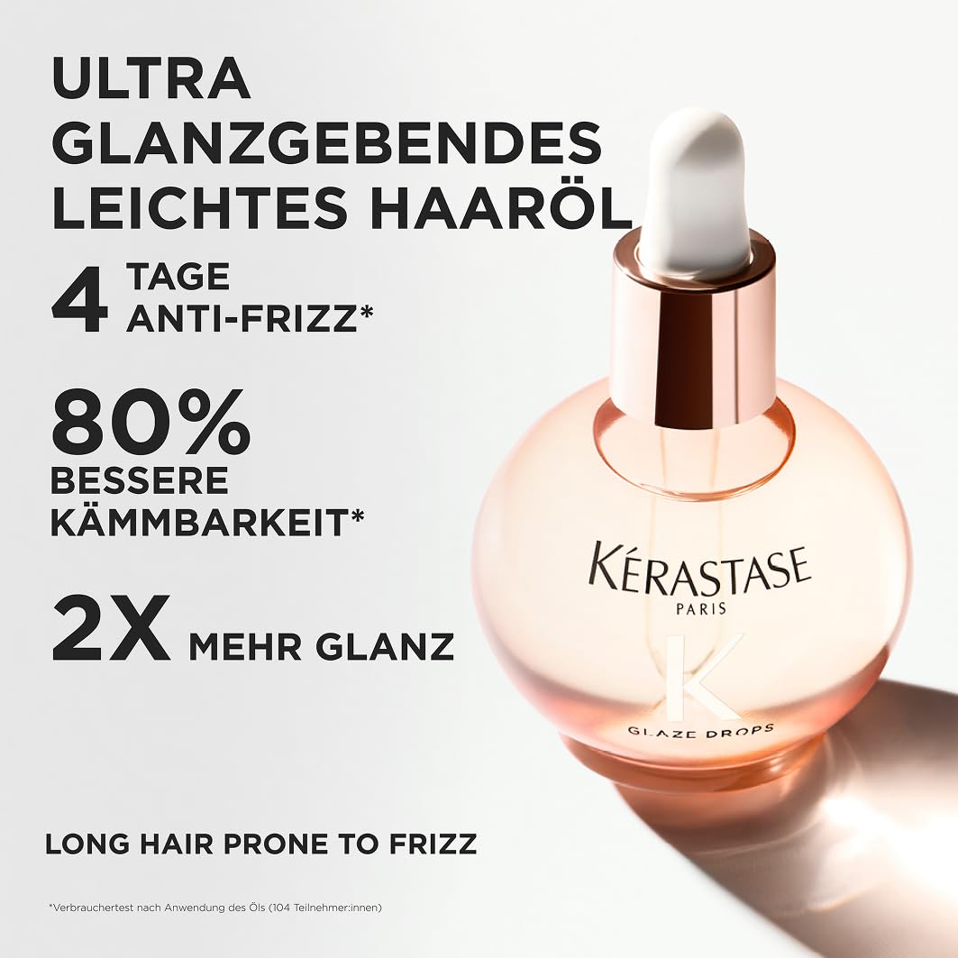 Kérastase Gloss Absolu High-Shine Bundle: Glaze Drops Haaröl (45ml) + Masque Crème Hydra-Glaze Haarmaske Mini (75ml)