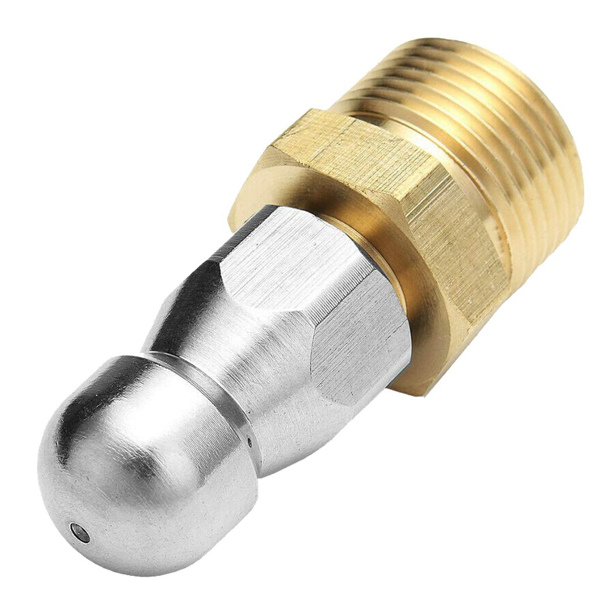 Koanhinn M22 F14 Nozzle High Pressure Washer Jetter Sewer Drain Dredge Cleaner Nozzle
