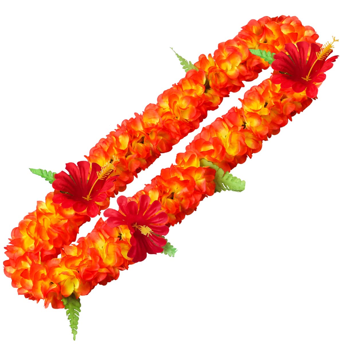 1PCS Hawaiian Luau Party Supplies Tropical Flower Leis Necklaces for Kids Adults Hawaiian Beach Luau Wedding Birthday Graduation Party Favors Decorations