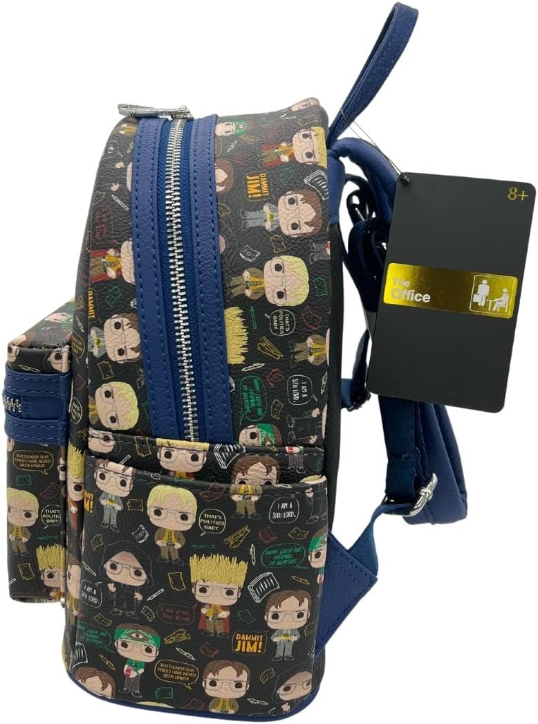 Loungefly NBC The Office Dwight Shcrutte AOP Mini Backpack
