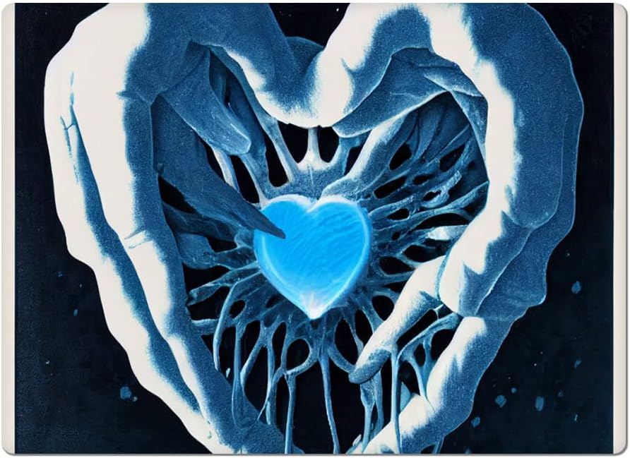 Beautiful Heart Car Magnet 2 PCS - Snow Car Magnet - Printed Sticker