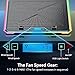 Gaming Laptop Cooler with 13 Ultra Quiet Fans, LCD Screen and Multi Color RGB - 10 Lighting Modes, 9 Adjustable Heights, Dual USB Ports, Built in Phone Holder for 15 to 21 Inch Laptops on Desk or Lap