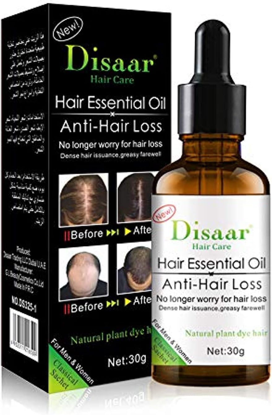 Disaar Anti Hair Loss Treatment Fast Thicker Increase Hair Regrowth Essential Oil 30g