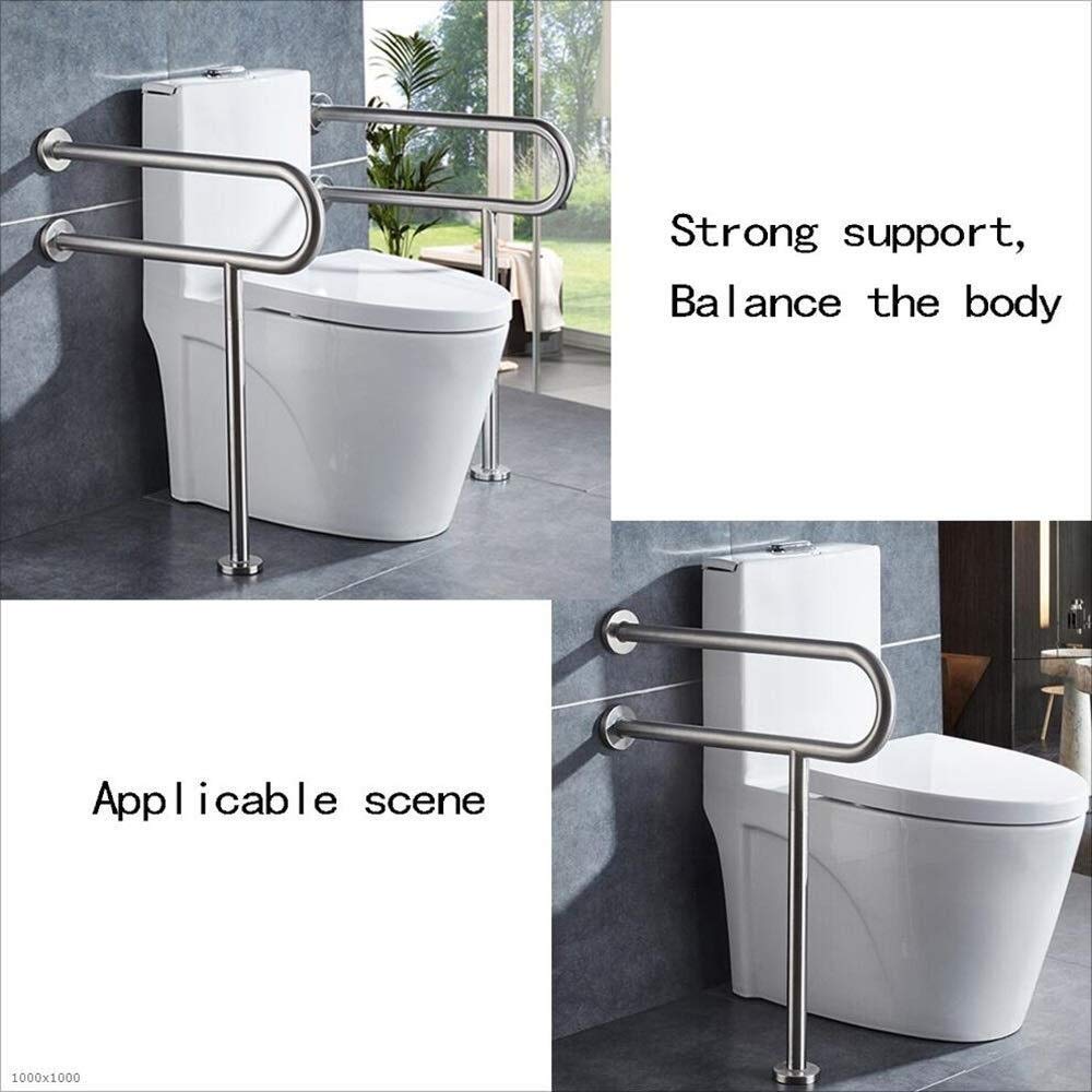 Corrimano Antiscivolo Maniglia per WC Maniglia per Bagno in Acciaio Inox Ventosa per Bagno Maniglione in Acciaio Inox ， Maniglia per Supporto di Sicurezza ， Corrimano per Vasca da