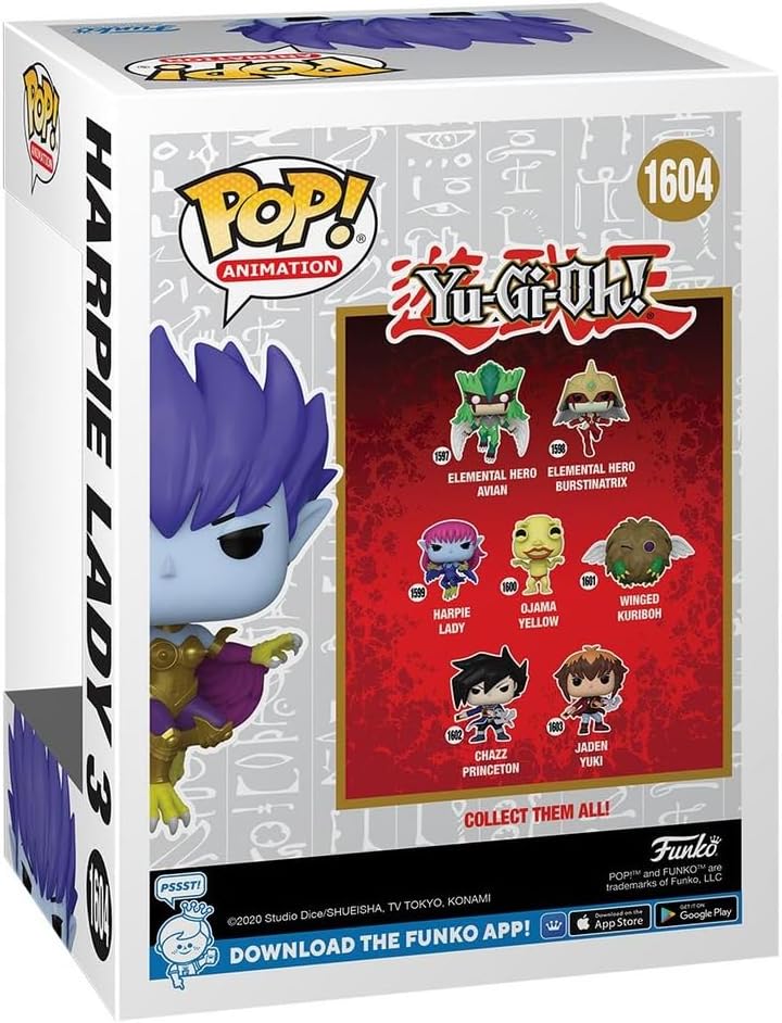 Funko Yu-Gi-Oh! Harpie Lady 3 Exclusive Pop Vinyl Figure, Purple